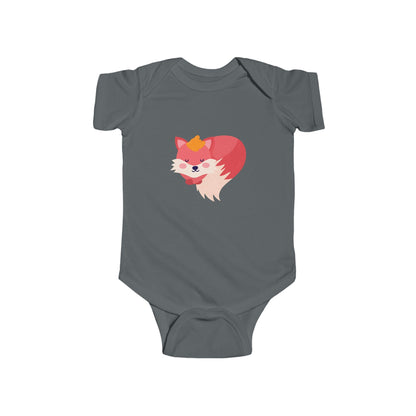 Adorable sleeping fox infant bodysuit Printify