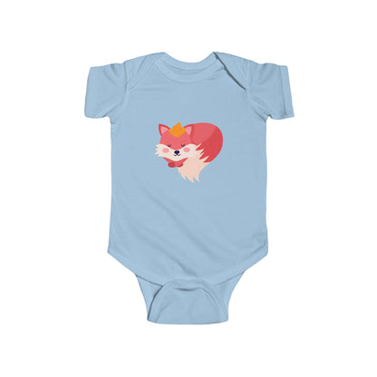 Adorable sleeping fox infant bodysuit Printify