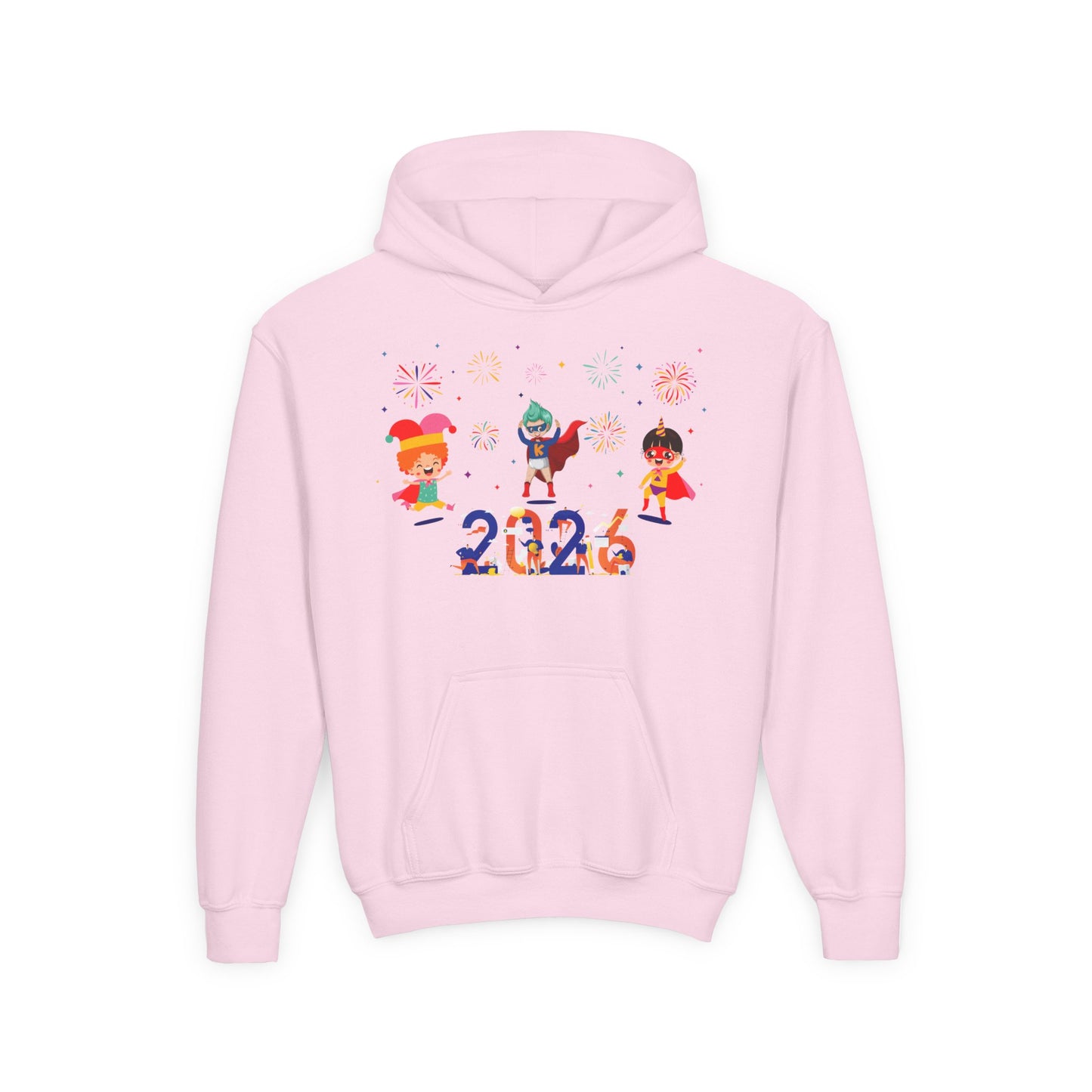 Youth Heavy Blend Hooded Sweatshirt - Super kiddo and other hero