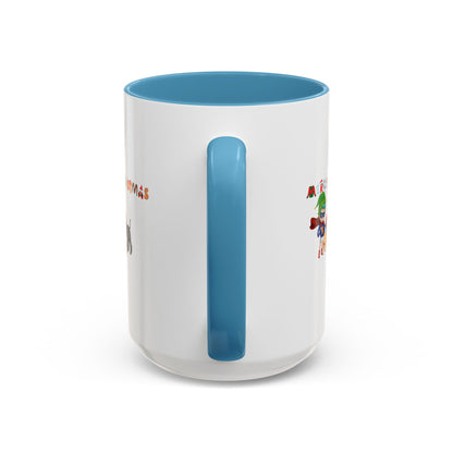 Accent Coffee Mug - Super kiddo woith pet friends - [[{"value":"Wonderwear Kid"}]]