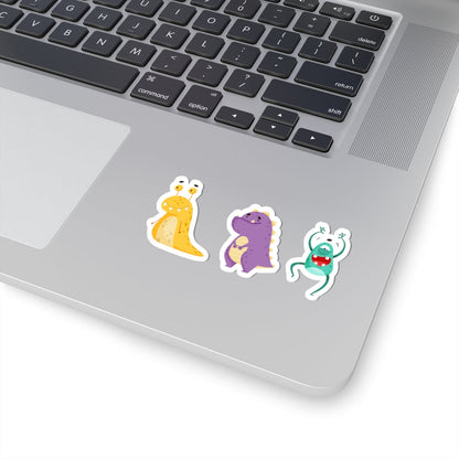 Kiss-Cut Vinyl Decals - Colorful monsters Printify