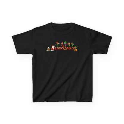 Kids Heavy Cotton™ Tee - Christmas with santa claus and friends - [[{"value":"Wonderwear Kid"}]]