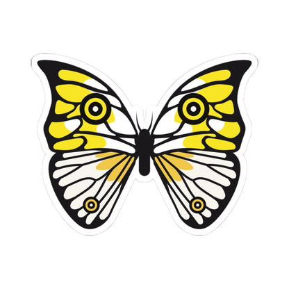 Kiss-Cut Stickers - Yellow Butterfly Printify