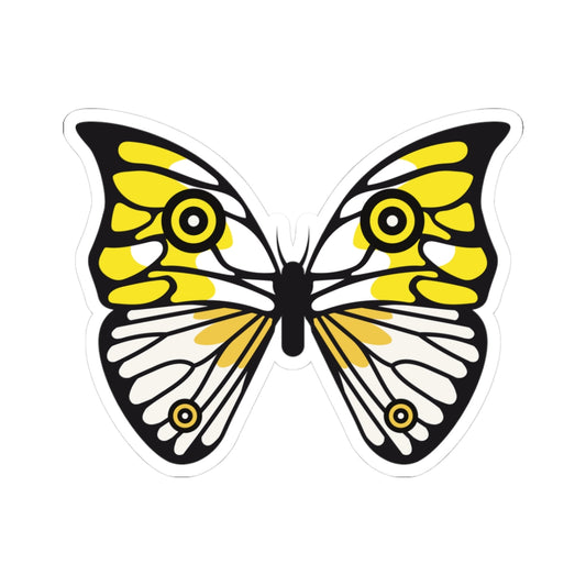 Kiss-Cut Stickers - Yellow butterfly