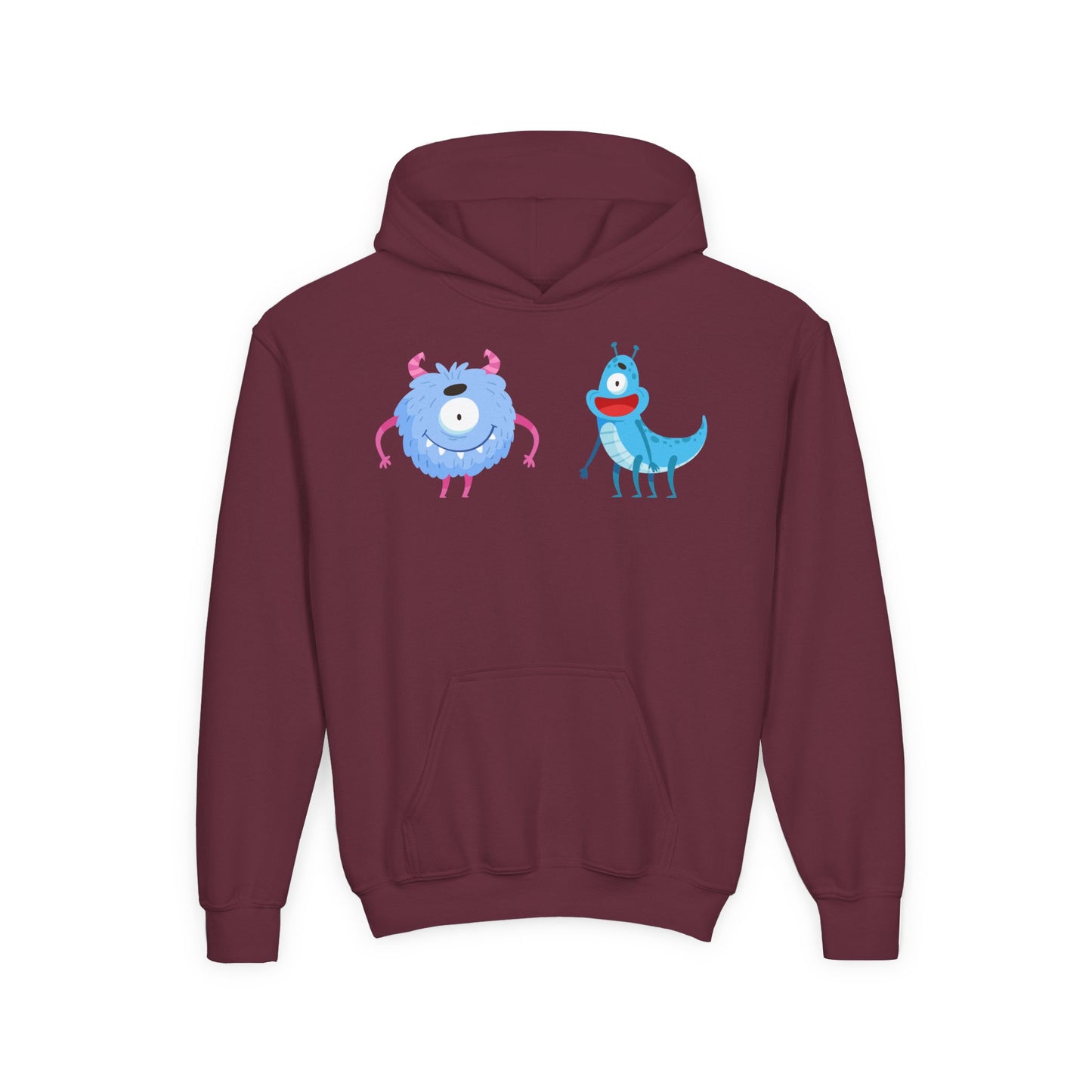 Youth Heavy Blend Hooded Sweatshirt -  One eyed monster