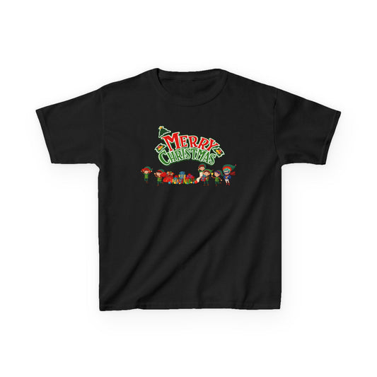 Kids Heavy Cotton™ Tee - Merry christmas from super friends - [[{"value":"Wonderwear Kid"}]]