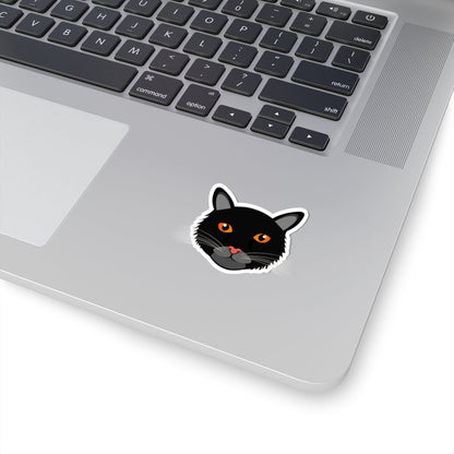 Kiss-Cut Stickers - Black Cat Printify