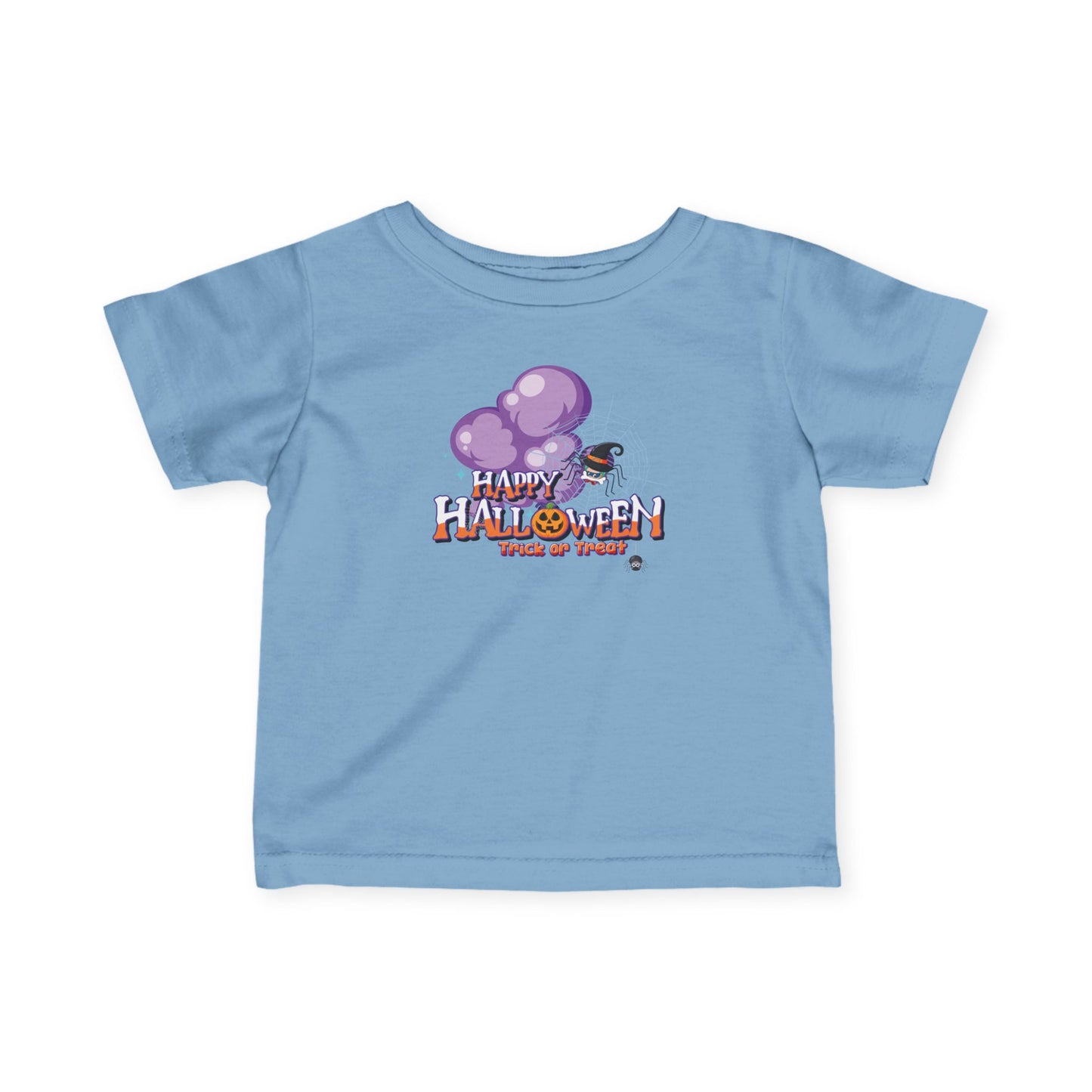 Infant Fine Jersey Tee - Happy holloween - spider kiddo