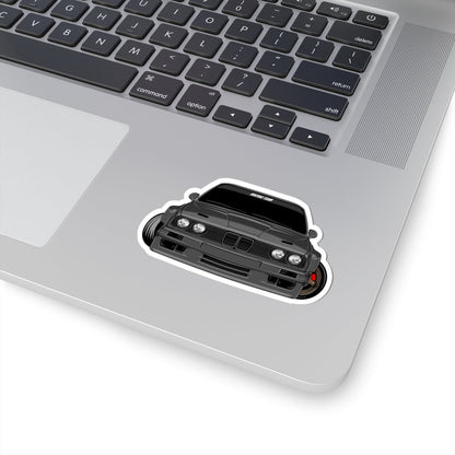 Kiss-Cut Stickers -  Hot Gray Car Front Printify