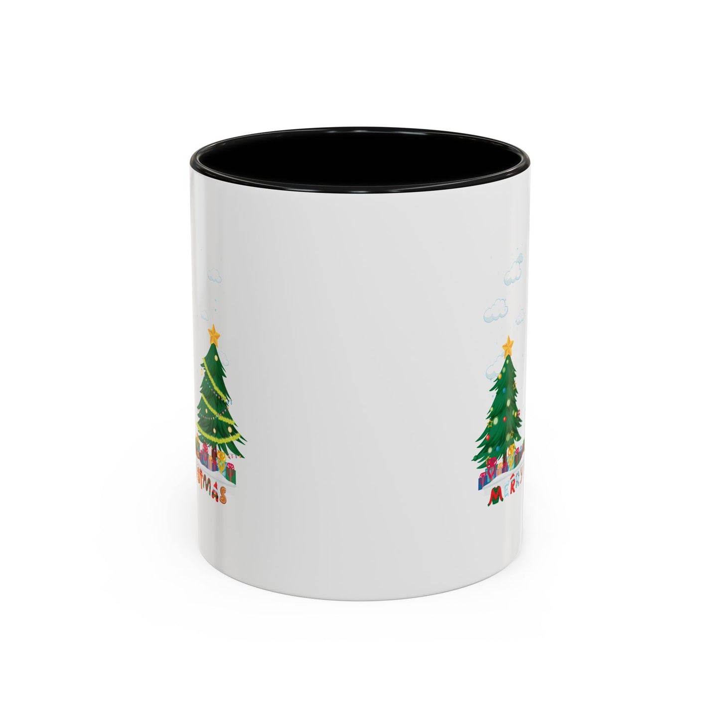 Accent Coffee Mug - Christmas and snowing