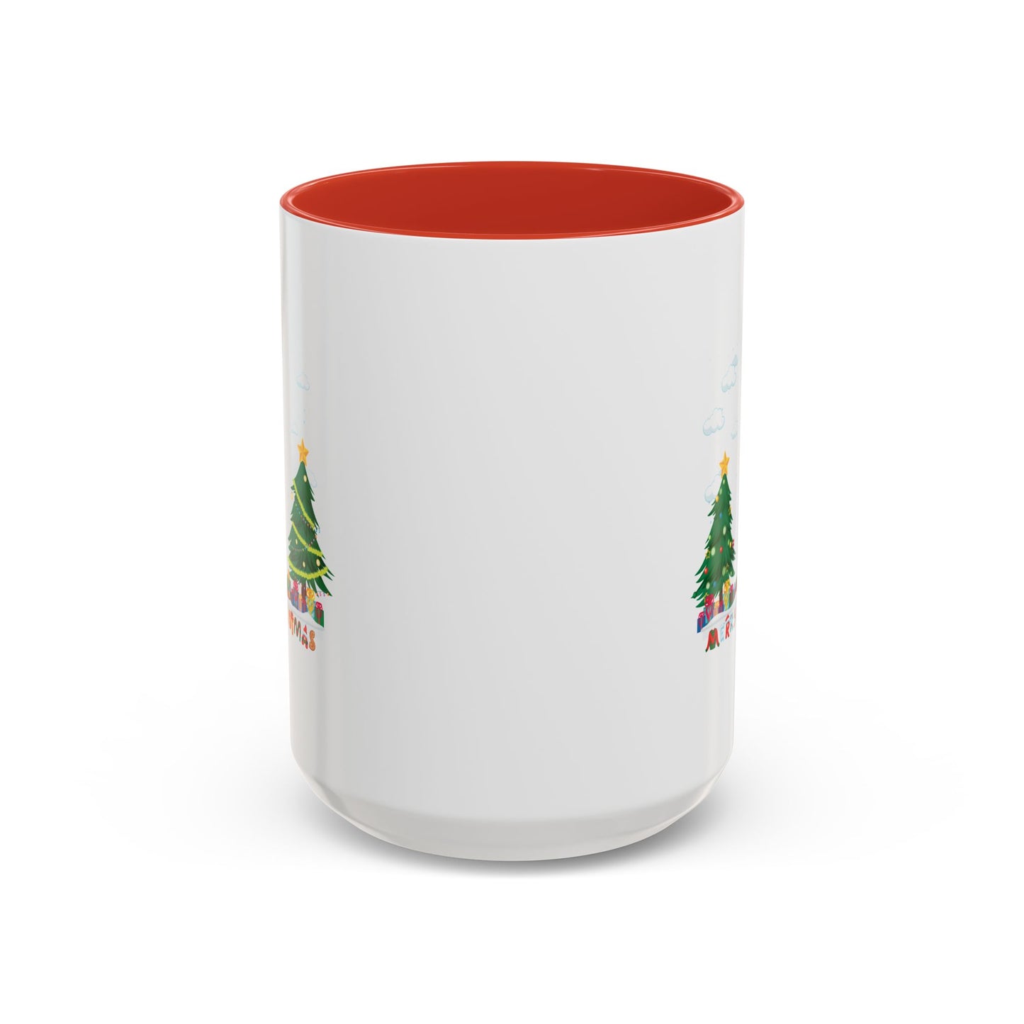 Accent Coffee Mug - Christmas and snowing