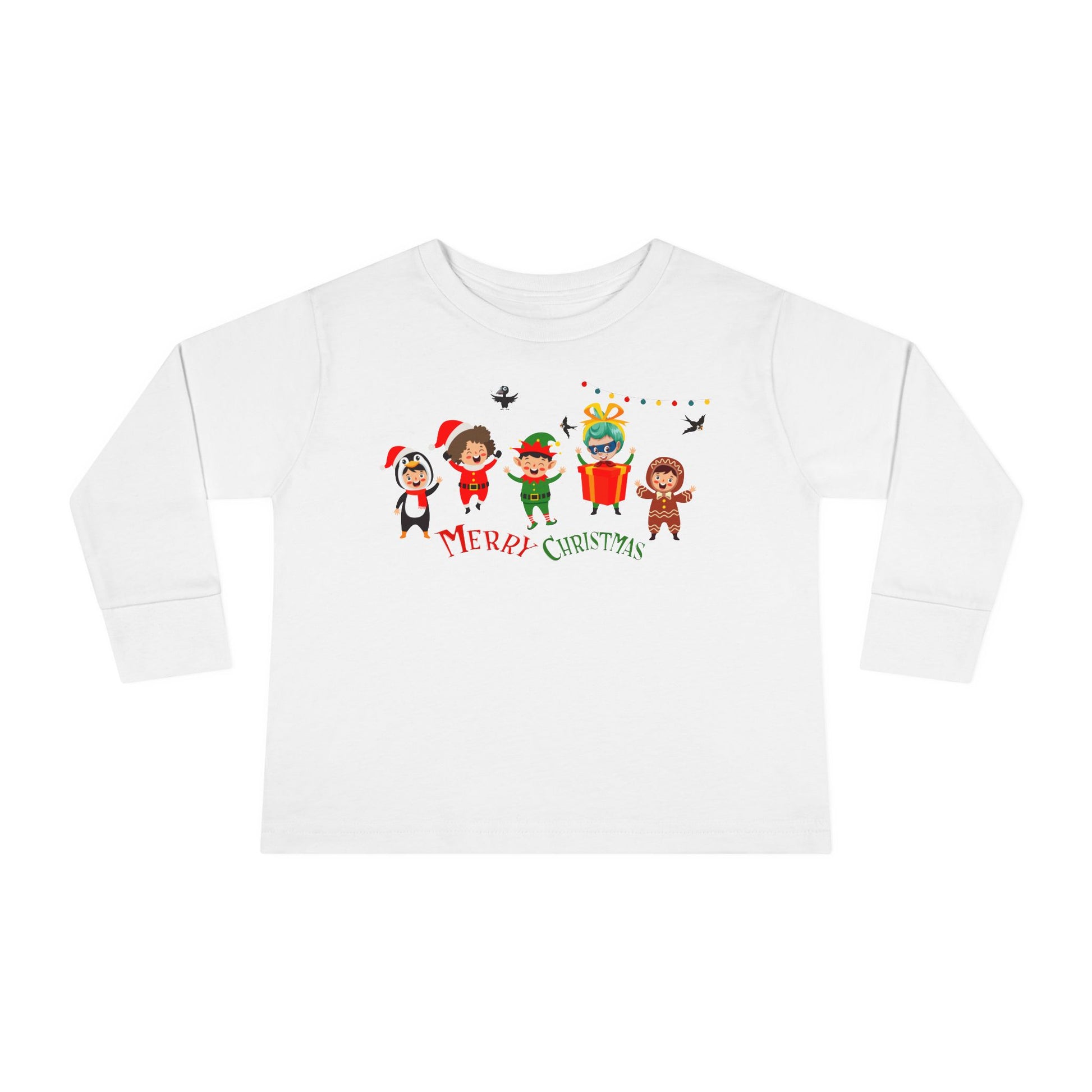 Toddler Long Sleeve Tee - Merry christmas by super kiddo and friends - [[{"value":"Wonderwear Kid"}]]