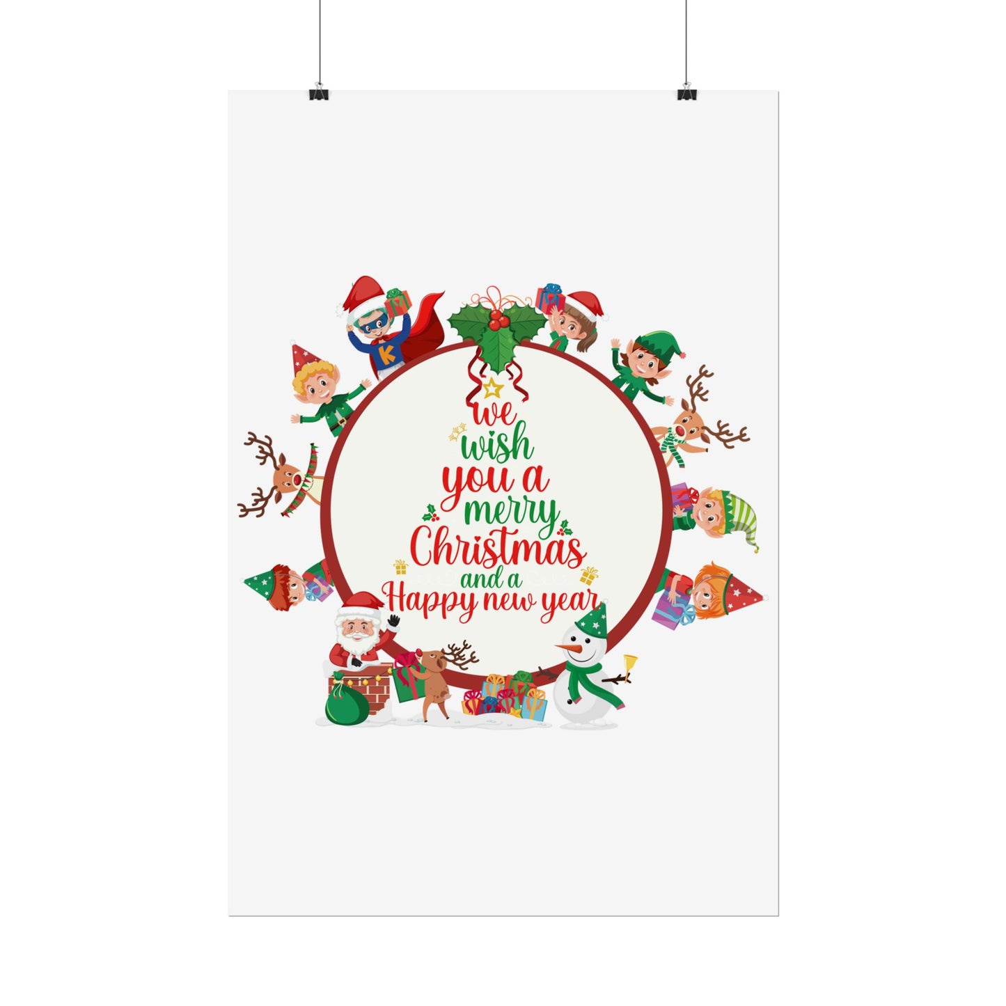 Rolled Posters - We wish you a merry christmas - [[{"value":"Wonderwear Kid"}]]