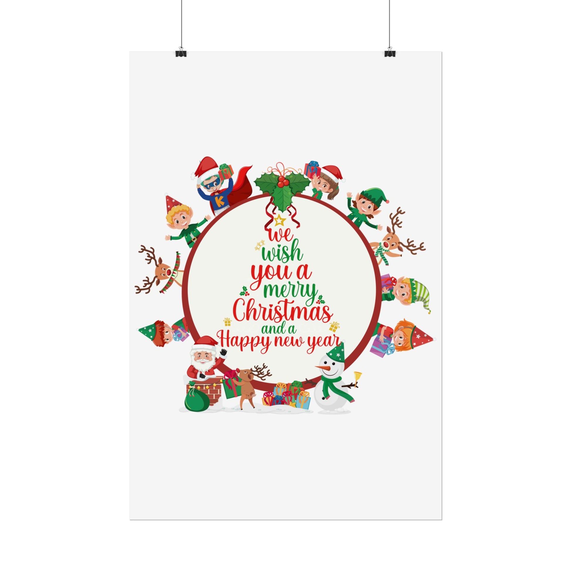 Rolled Posters - We wish you a merry christmas - [[{"value":"Wonderwear Kid"}]]