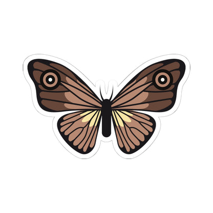 Kiss-Cut Stickers - Brown Butterfly Printify