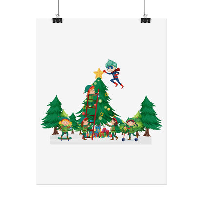 Rolled Posters - Super kiddo putting the stars - [[{"value":"Wonderwear Kid"}]]