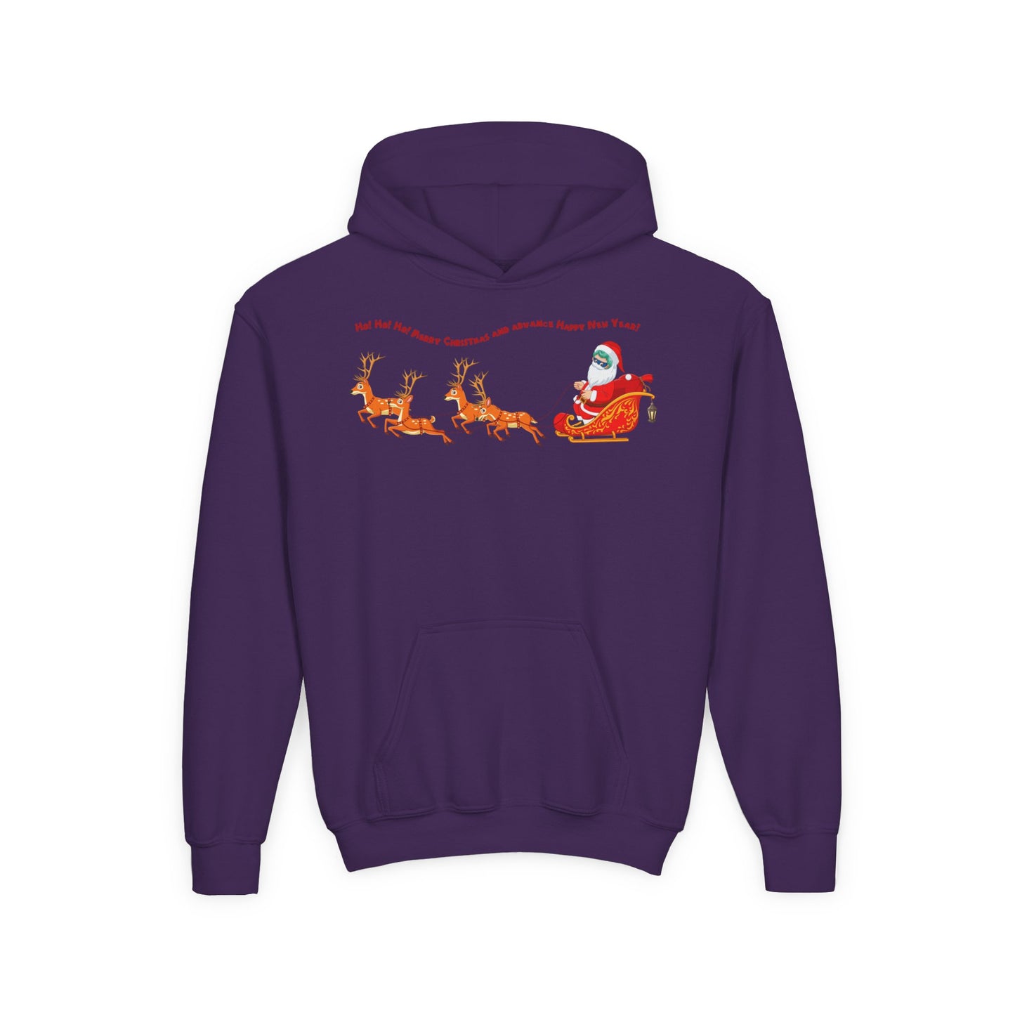 Youth Heavy Blend Hooded Sweatshirt - Santa kiddo - [[{"value":"Wonderwear Kid"}]]