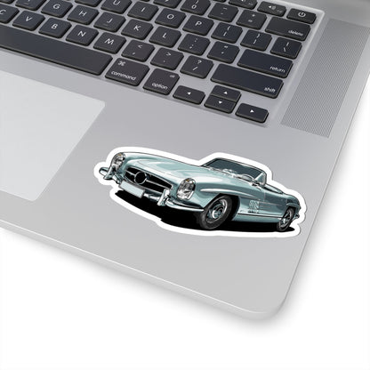 Kiss-Cut Stickers - Gray Sports Car Printify