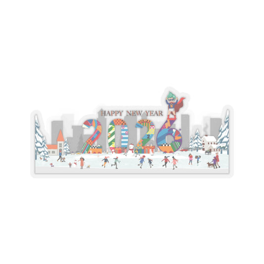 Kiss-Cut Stickers - Happy 2026 - [[{"value":"Wonderwear Kid"}]]