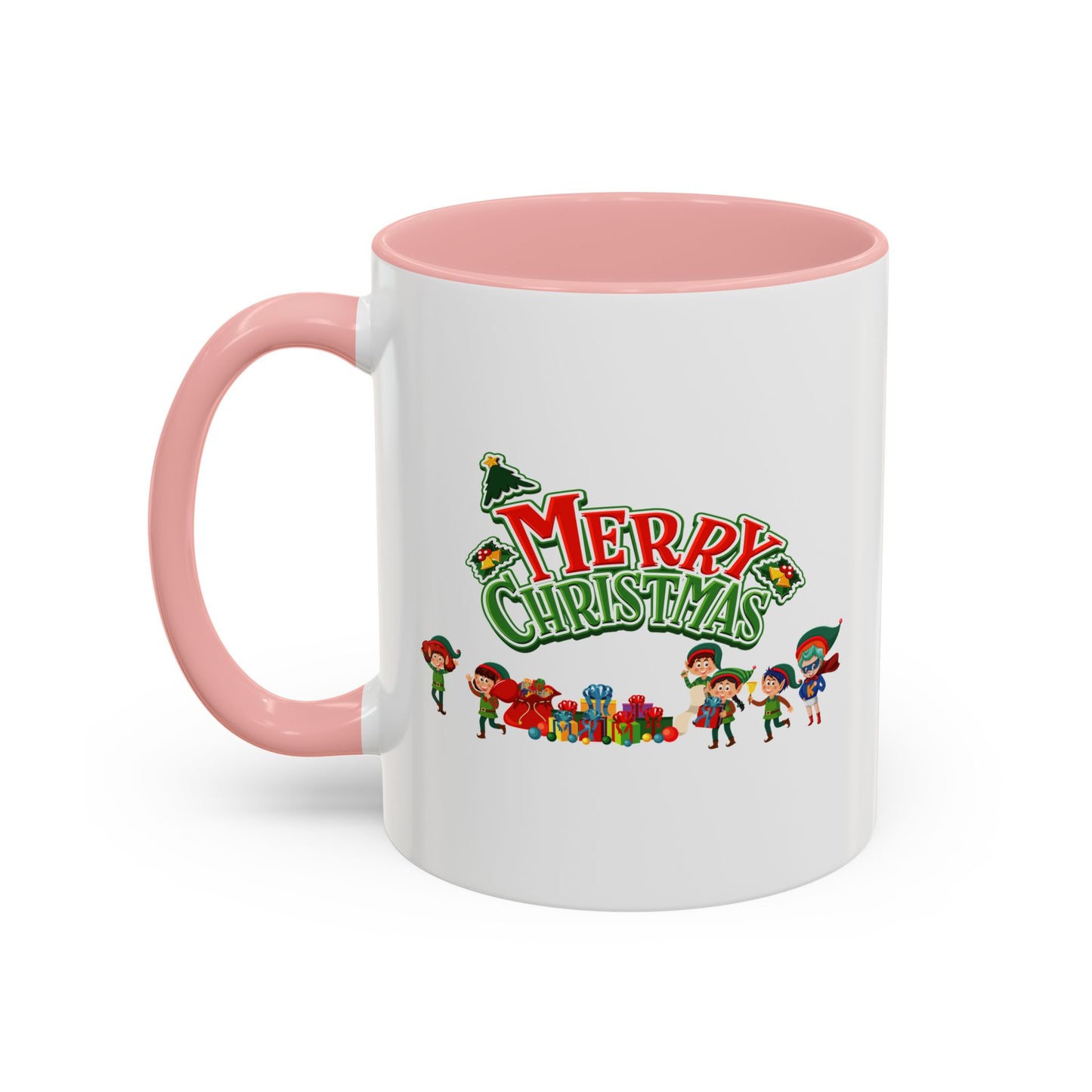 Accent Coffee Mug - Merry christmas from super friends