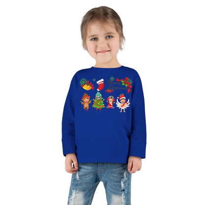 Toddler Long Sleeve Tee - Merry christmas from super kid - [[{"value":"Wonderwear Kid"}]]