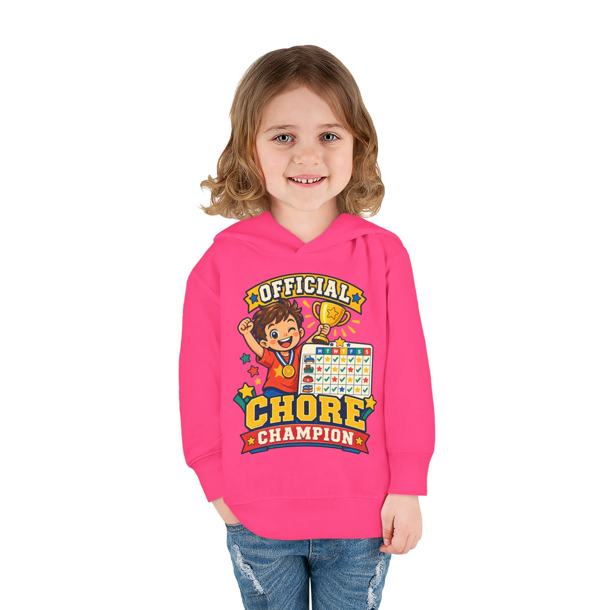 Toddler Hoodie — Official Chore Champion Badge