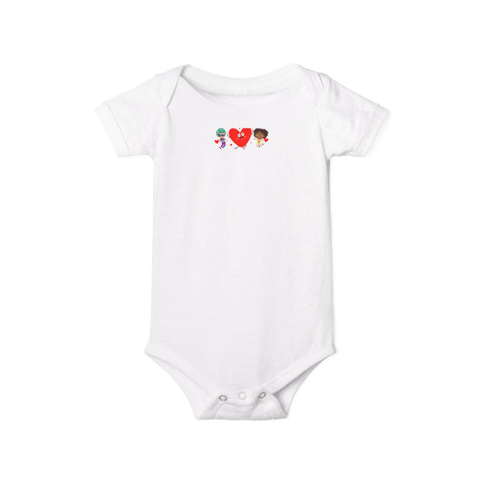 Infant Jersey One Piece - Valentines - Super kiddo and friend - [[{"value":"Wonderwear Kid"}]]