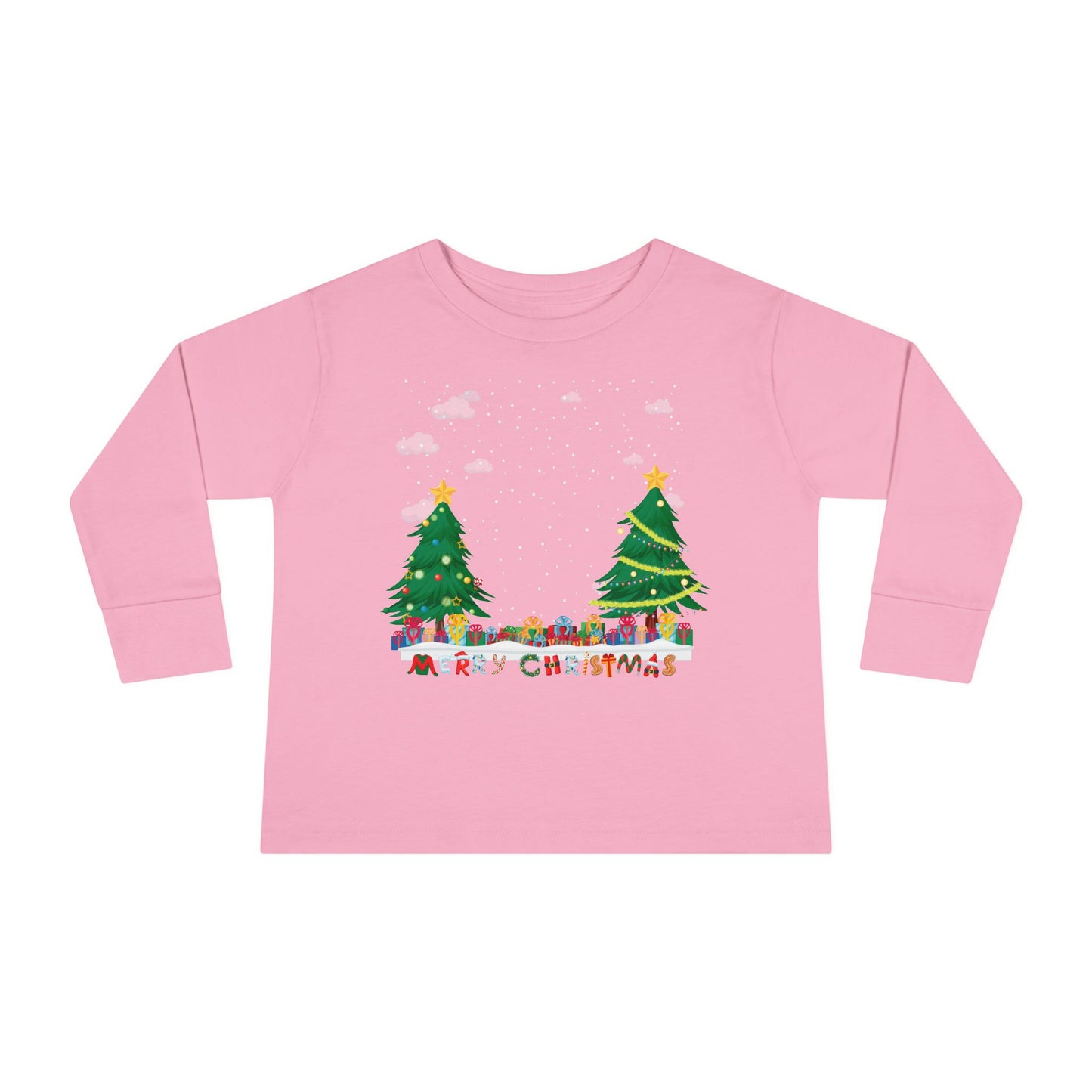 Toddler Long Sleeve Tee - Christmas and snowing - [[{"value":"Wonderwear Kid"}]]