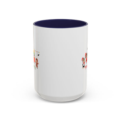 Accent Coffee Mug - Merry christmas by super kiddo and friends - [[{"value":"Wonderwear Kid"}]]