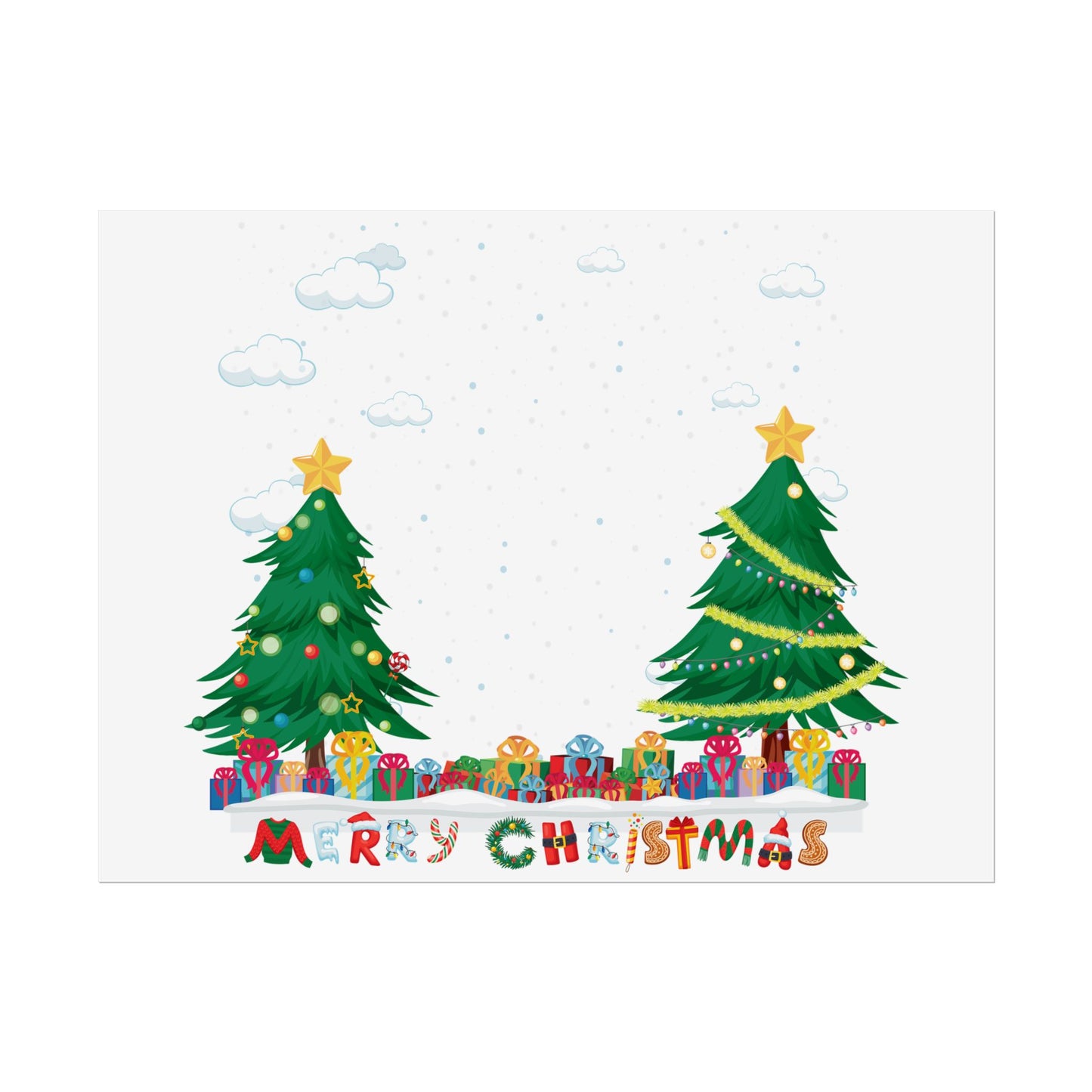 Rolled Posters - Christmas and snowing - [[{"value":"Wonderwear Kid"}]]