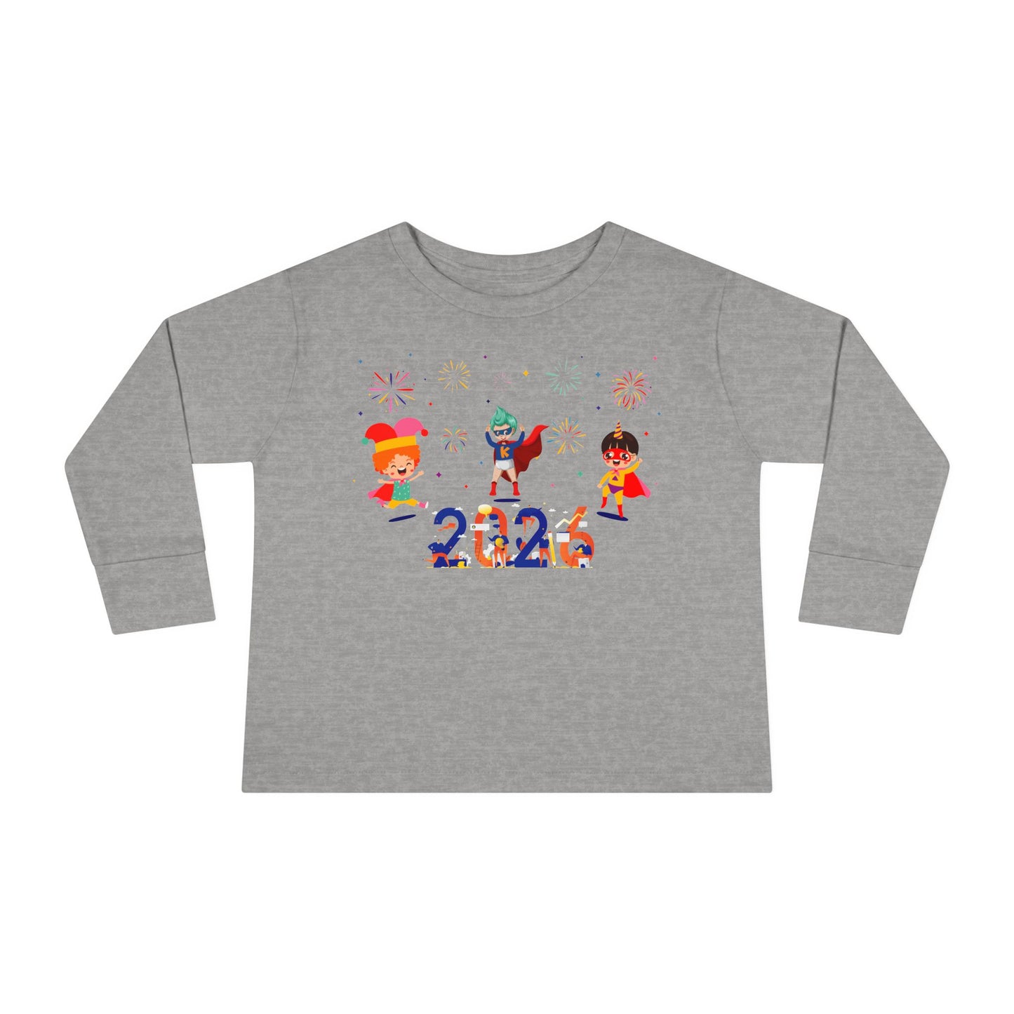 Toddler Long Sleeve Tee - Super kiddo and other hero - [[{"value":"Wonderwear Kid"}]]