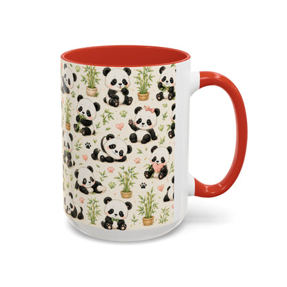 Accent Coffee Mug  (11/15 oz) - baby pandas