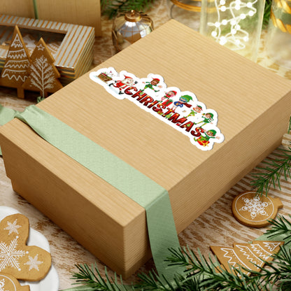 Kiss-Cut Stickers - Christmas with santa claus and friends - [[{"value":"Wonderwear Kid"}]]