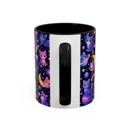 Accent Coffee Mug (11/15 oz) - Galaxy cats