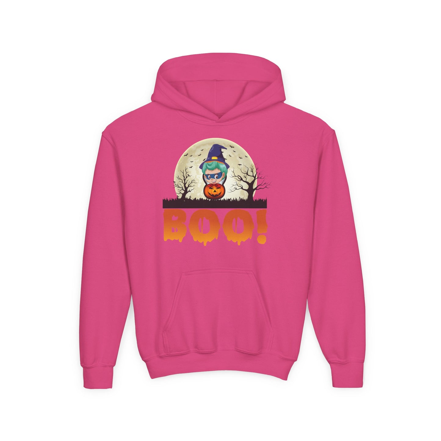 Youth Heavy Blend Hooded Sweatshirt - Boo