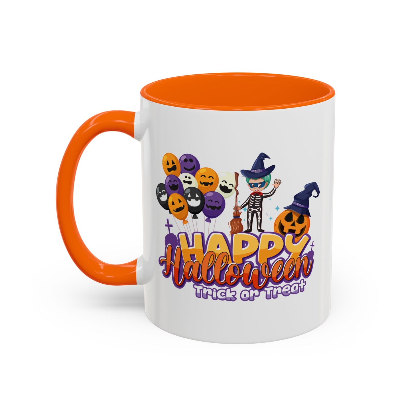 Accent Coffee Mug - Happy halloween trick or treat