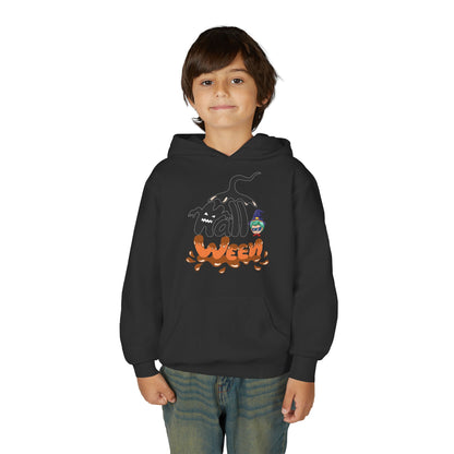 Youth Heavy Blend Hooded Sweatshirt - Holloween Printify