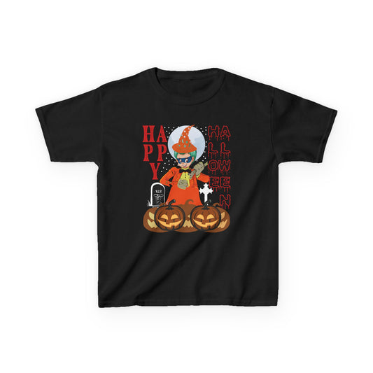 Kids Heavy Cotton™ Tee - Holloween design by super kiddo Printify