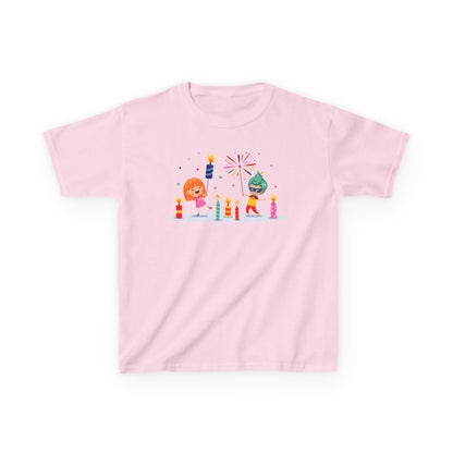 Kids Heavy Cotton™ Tee - Super kiddo lighting fireworks - [[{"value":"Wonderwear Kid"}]]