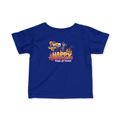 Infant Fine Jersey Tee - Happy halloween trick or treat - [[{"value":"Wonderwear Kid"}]]