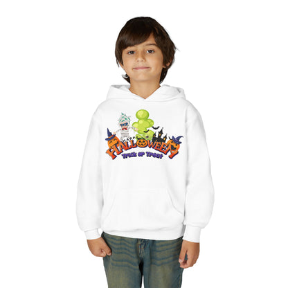 Youth Heavy Blend Hooded Sweatshirt - Trick or Treat - [[{"value":"Wonderwear Kid"}]]