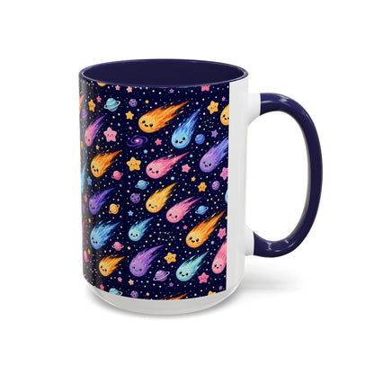 Accent Coffee Mug  (11/15 oz) - Cosmic Comet