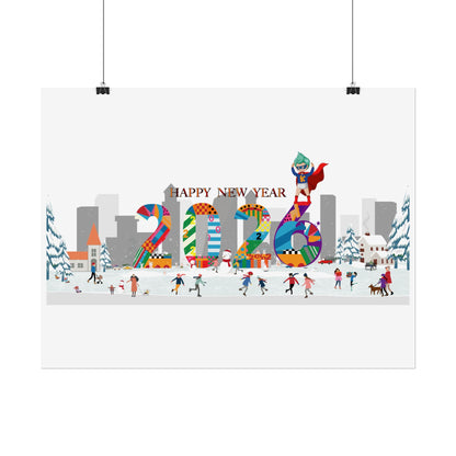 Rolled Posters - Happy 2026 - [[{"value":"Wonderwear Kid"}]]
