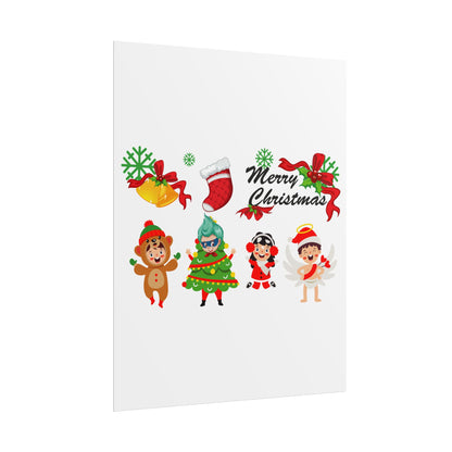 Rolled Posters - Merry christmas from super kid - [[{"value":"Wonderwear Kid"}]]