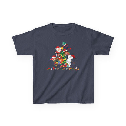 Kids Heavy Cotton™ Tee - Super kiddo making christmas tree with text - [[{"value":"Wonderwear Kid"}]]
