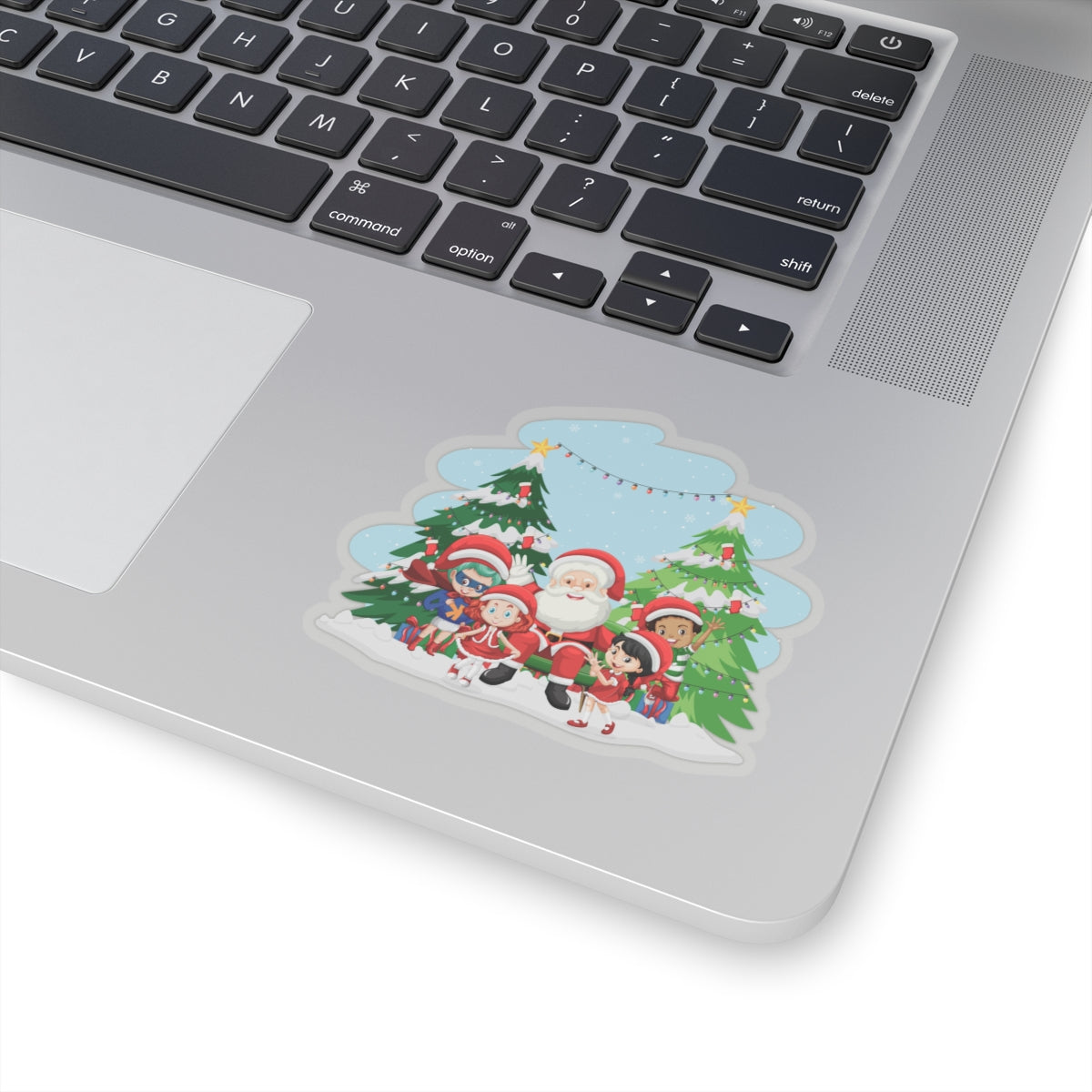 Kiss-Cut Stickers - Super kiddo with santa claus - [[{"value":"Wonderwear Kid"}]]
