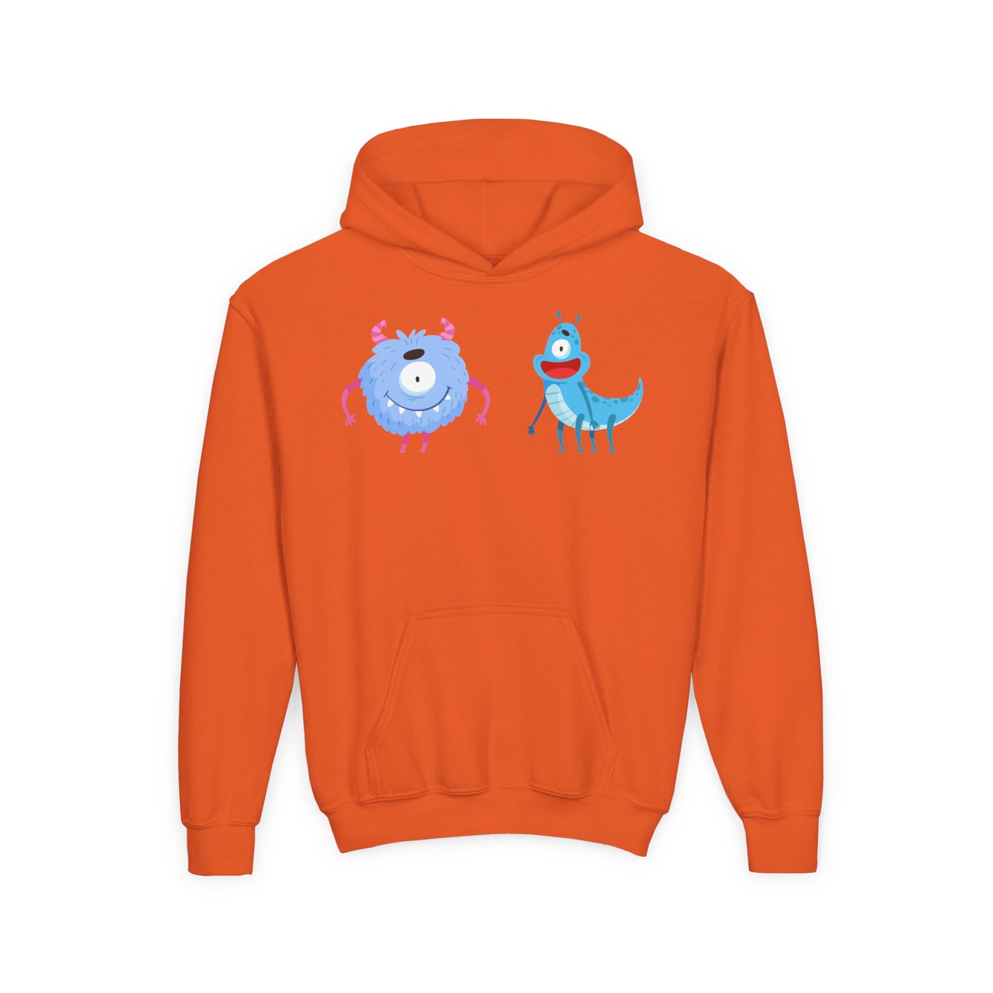 Youth Heavy Blend Hooded Sweatshirt -  One eyed monster