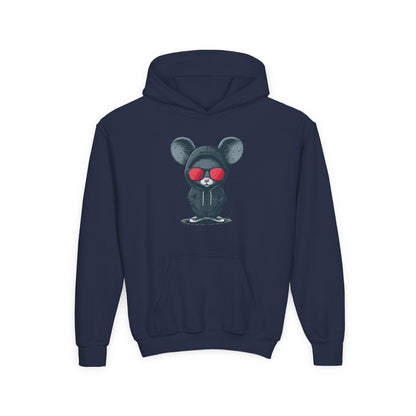 Kids Cool Mouse Hoodie Printify