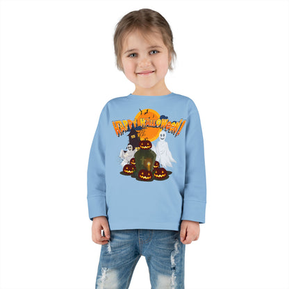 Toddler Long Sleeve Tee - Happy holloween - cemetery - [[{"value":"Wonderwear Kid"}]]