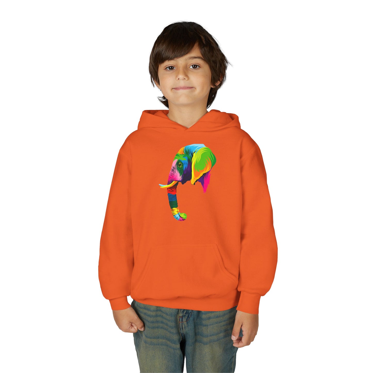 Youth Heavy Blend Hooded Sweatshirt - The elephant